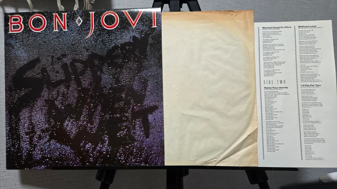 본 조비 Bon Jovi - Slippery When Wet LP중고엘피 상품이미지3