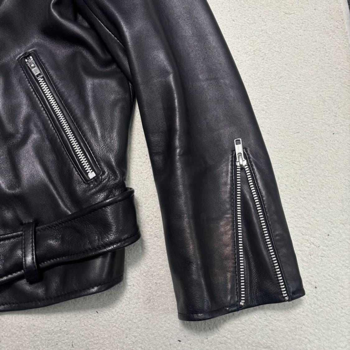 VIVASTUDIO 블랙 라이더 가죽자켓 M 상품이미지4