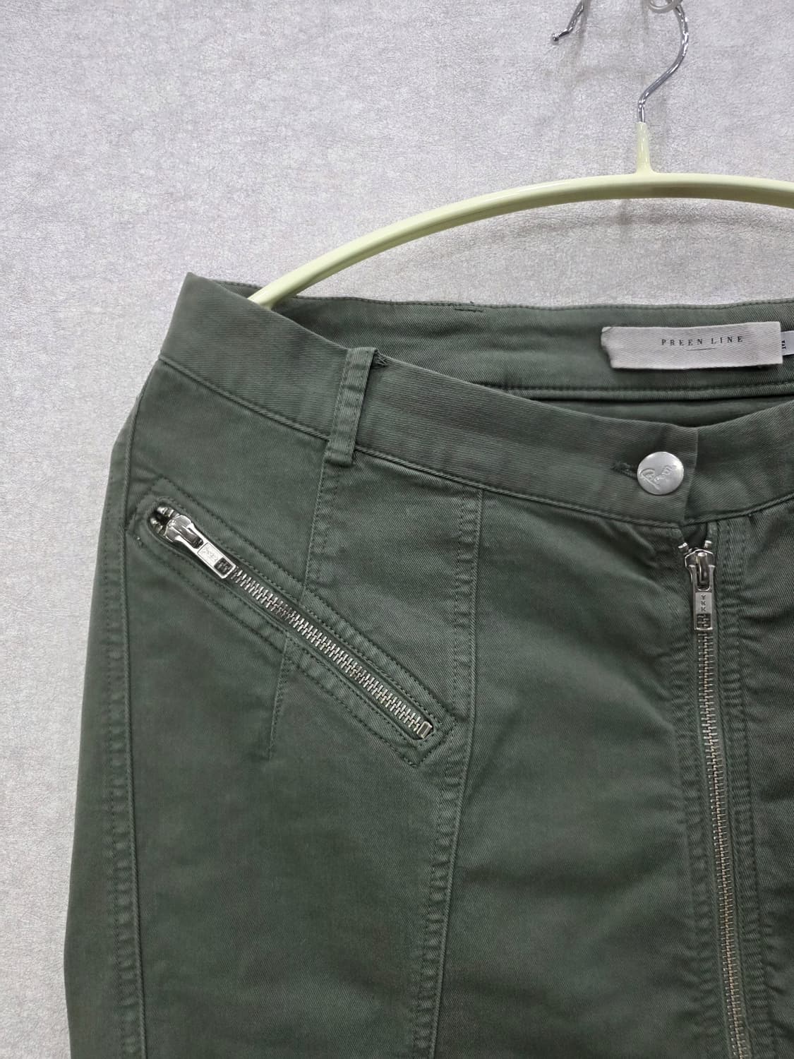 PREEN LINE 카키 지퍼 스커트 프린 라인 상품이미지2