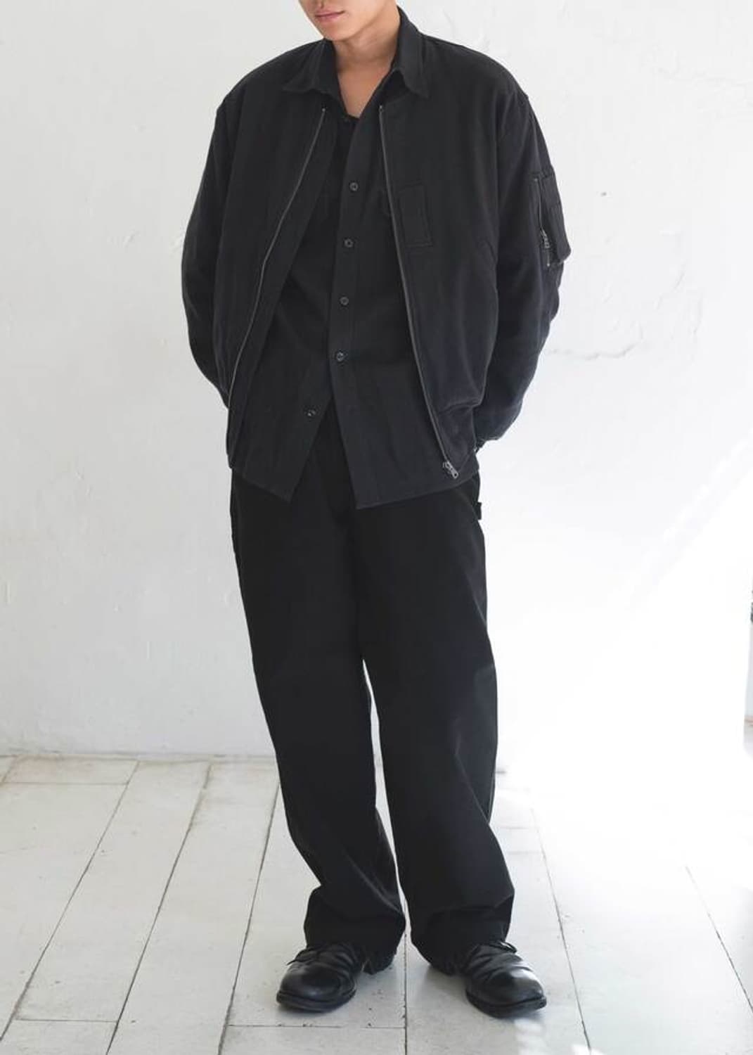 ham 함 Aviator ma-1 블랙 2사이즈 판매 상품이미지2