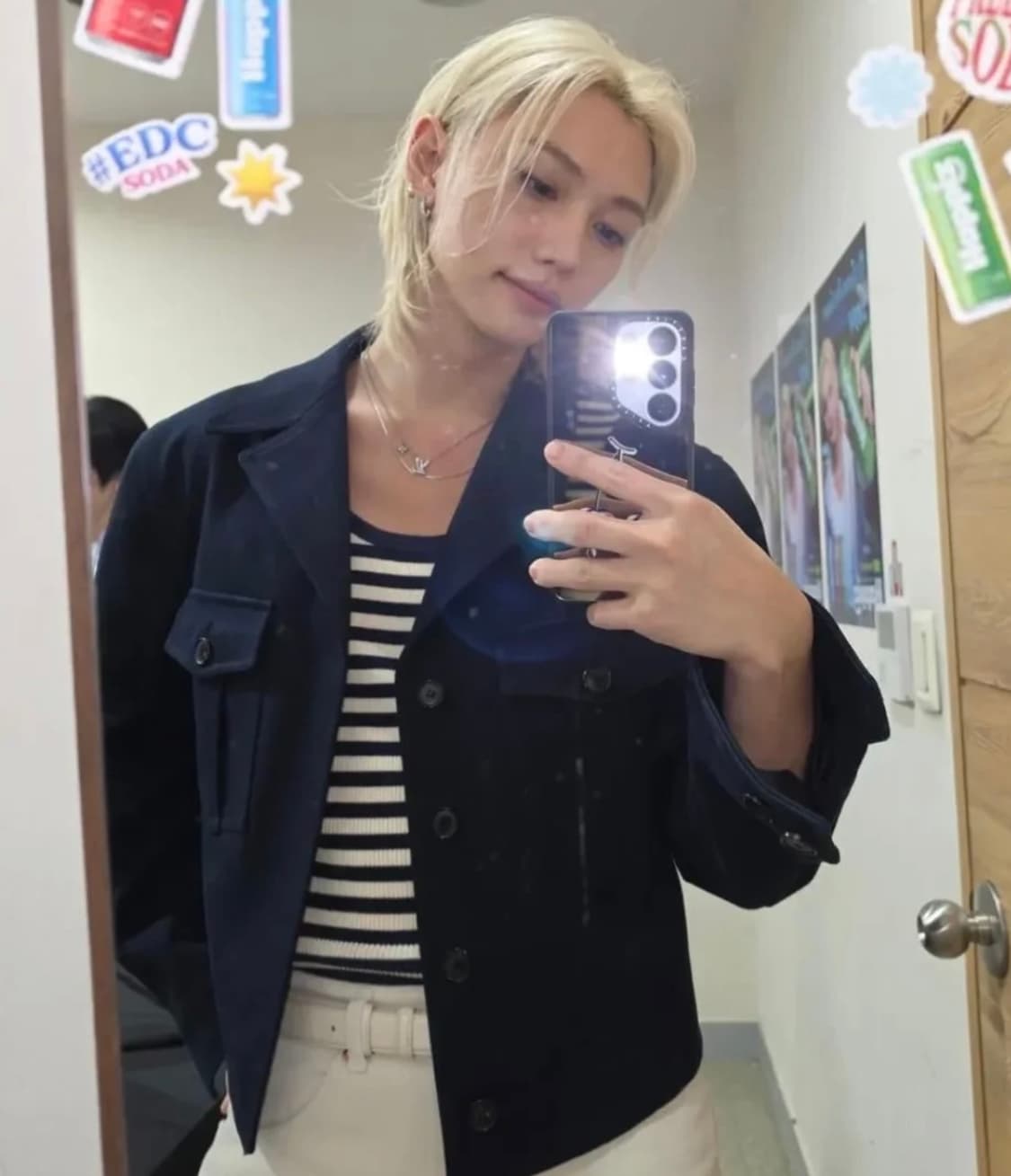 렉토 26SS 시그니쳐 밀리터리 코튼 자켓 빈티지 네이비 상품이미지2