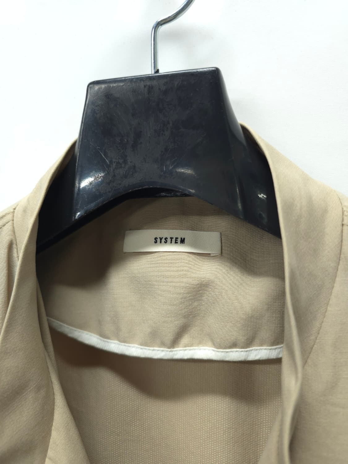 한섬 시스템 하프소매 루즈핏 간절기 코트 (66~66반) 상품이미지4