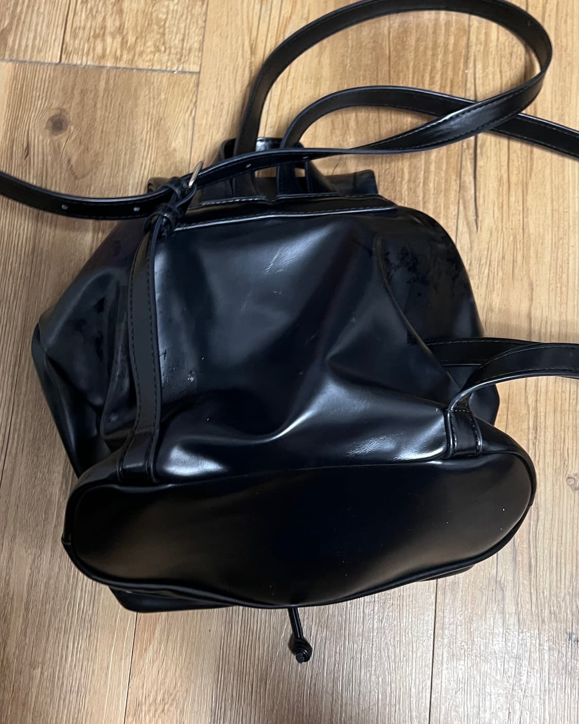 검정 가죽 백팩 상품이미지2