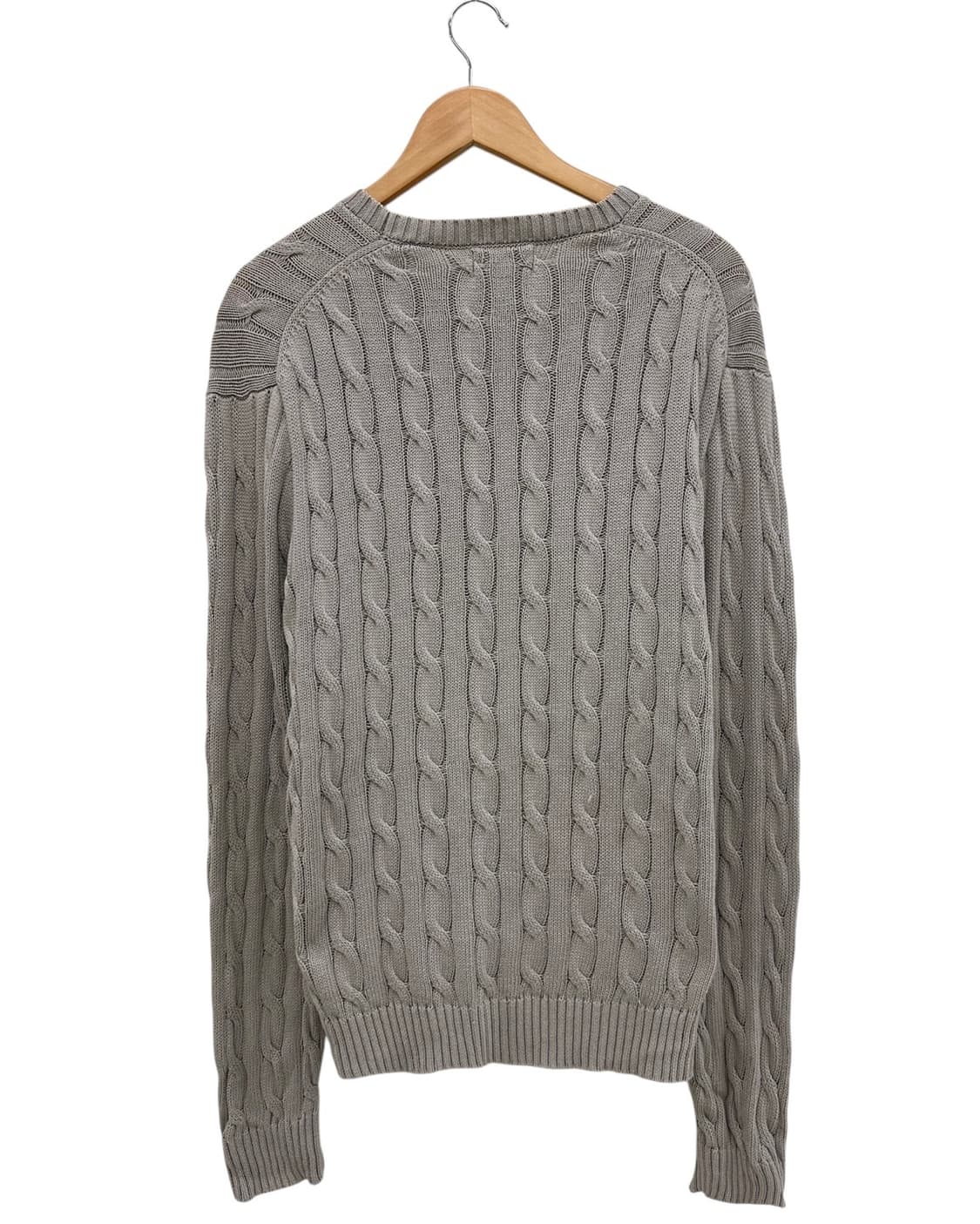 폴로 케이블 꽈배기니트 웜그레이 (XL)  상품이미지7