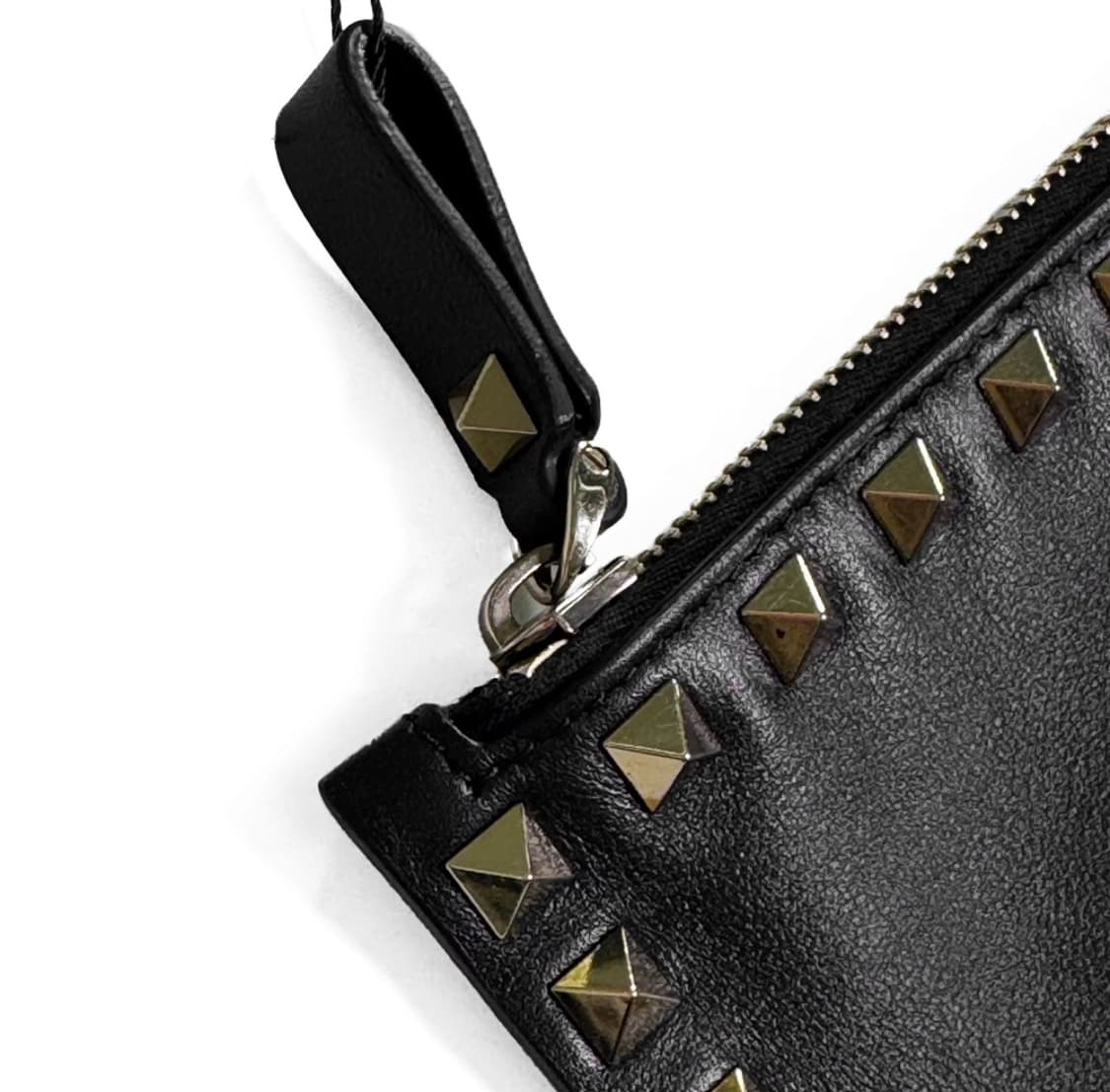 [M] 발렌티노 여성 락스터드 레더 클러치백 블랙 미디움 WW2P0269 상품이미지4