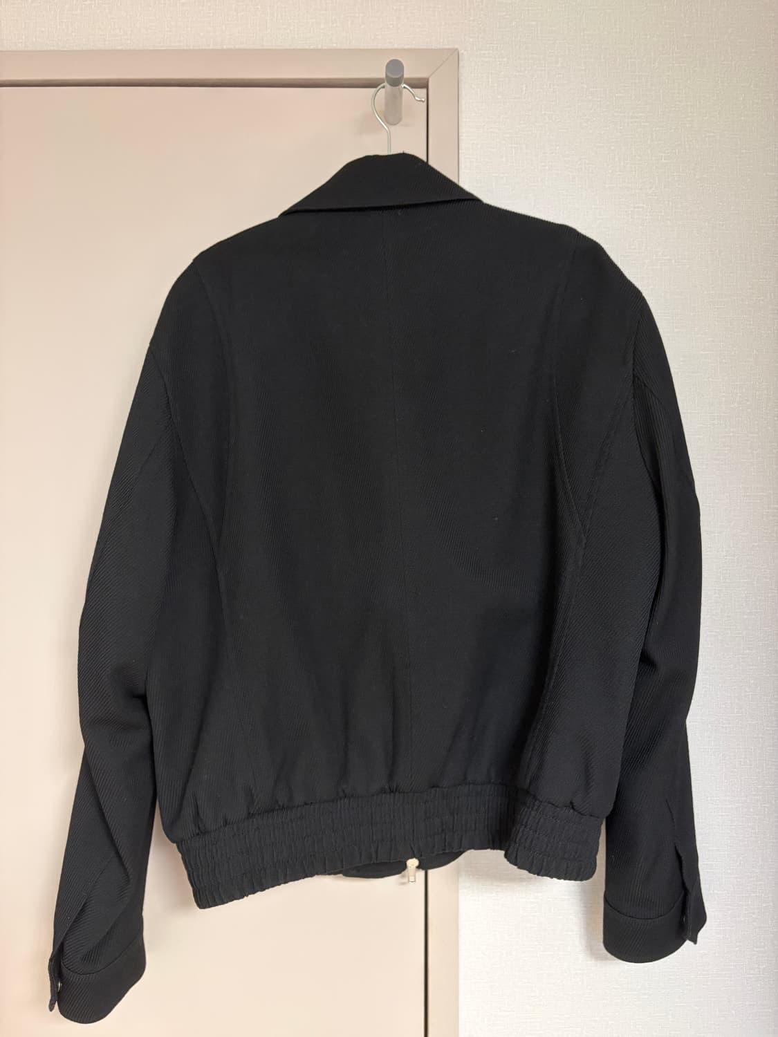 벨리에 다이에그널 블루종 자켓 - 레이븐 블랙 상품이미지4