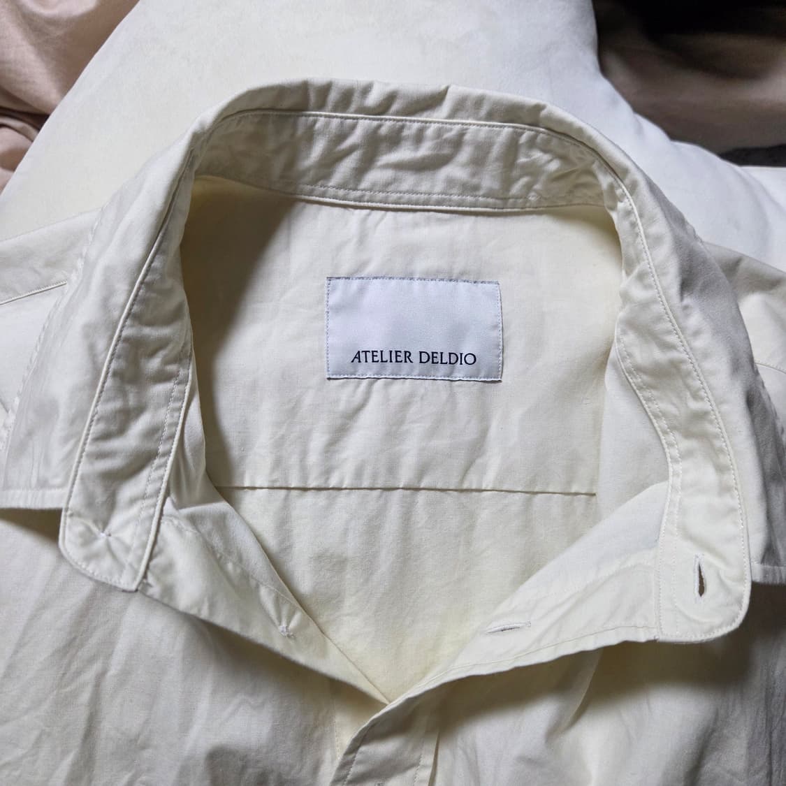 [M] 아틀리에 델디오 코튼 타입라이터 컴포트 셔츠 레몬 / 아틀리에 상품이미지4