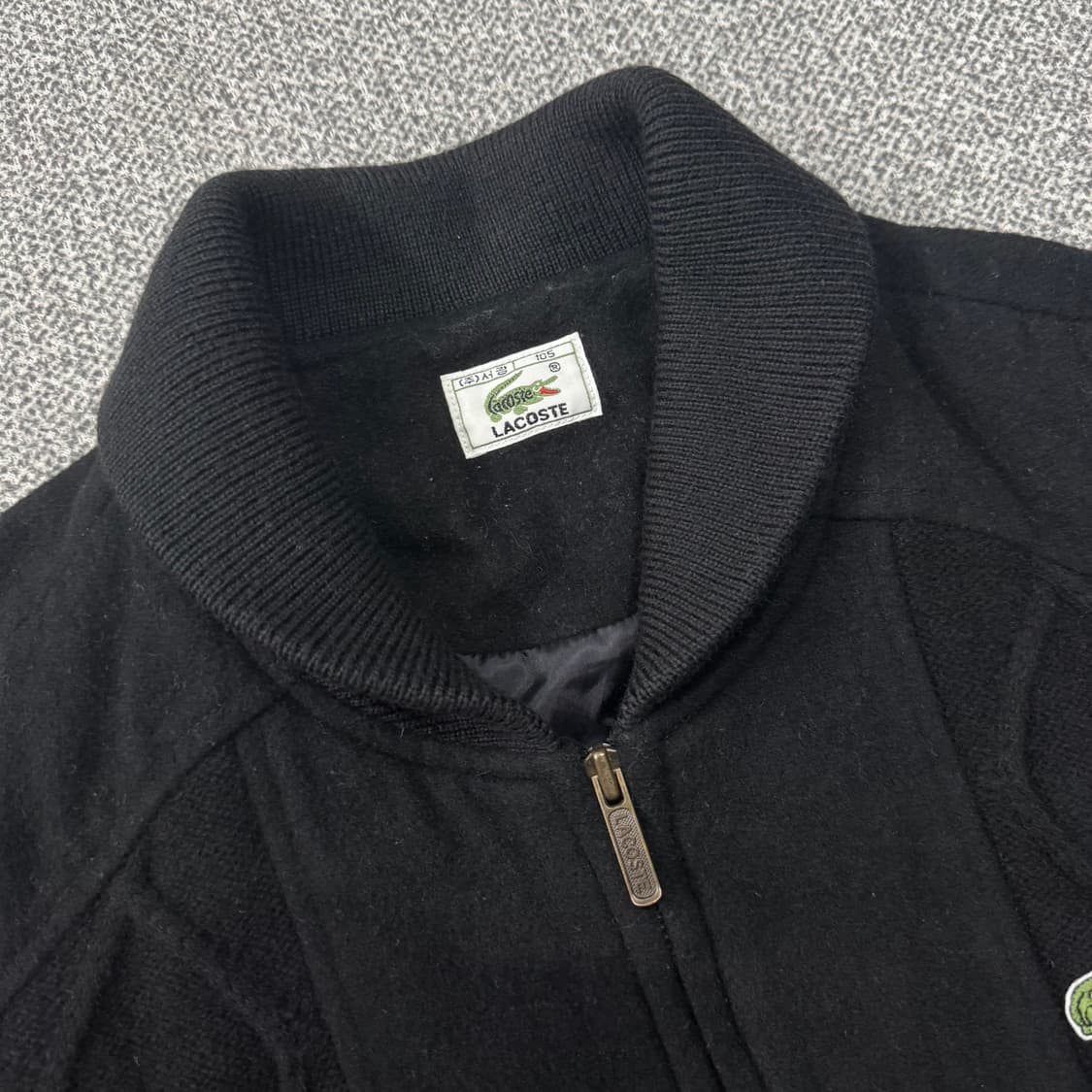 라코스테 숄카라 니트 블루종 자켓 상품이미지4