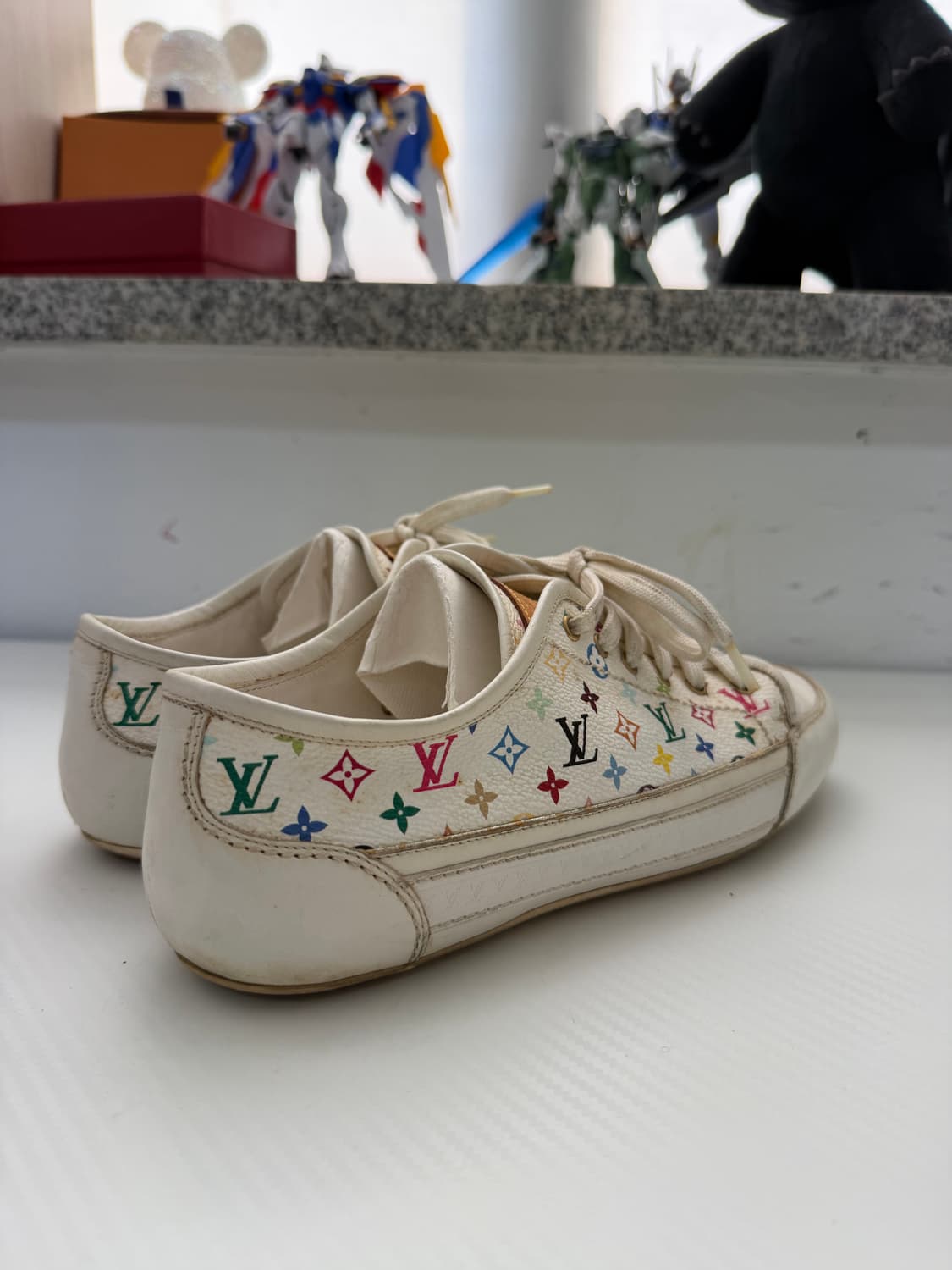 정품) 루이비통 모노그램 멀티컬러 스니커즈 36 상품이미지5