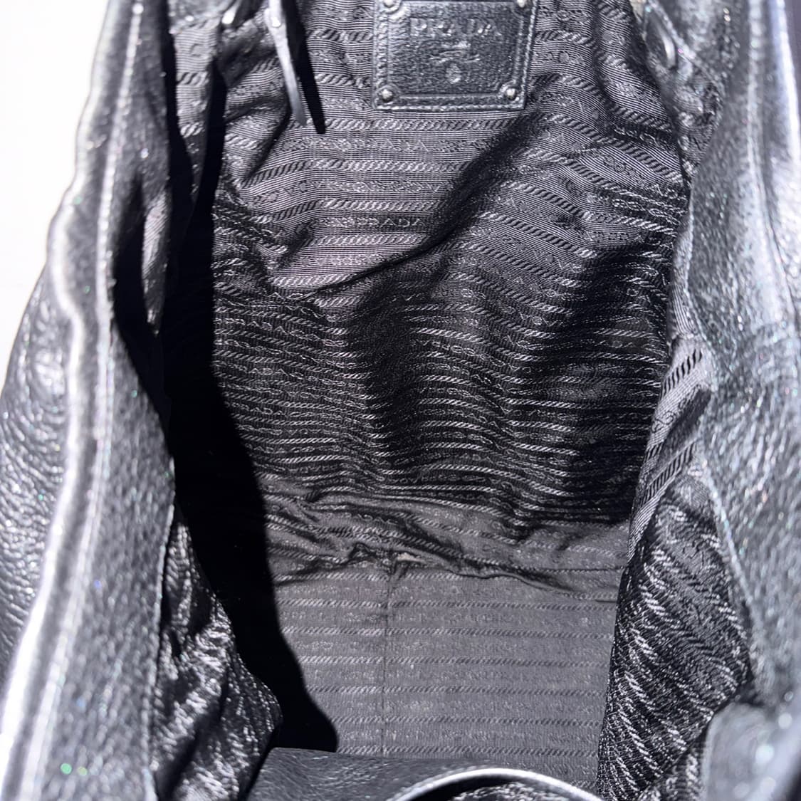 프라다 은장 레더 블랙 숄더&토트백 상품이미지8