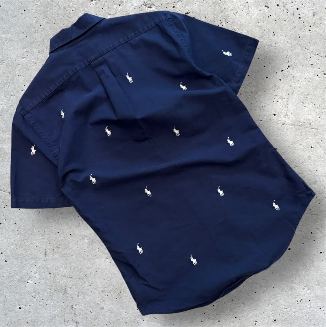 [M] 폴로 랄프로렌 네이비 반팔 셔츠 포니 자수 C667 상품이미지2