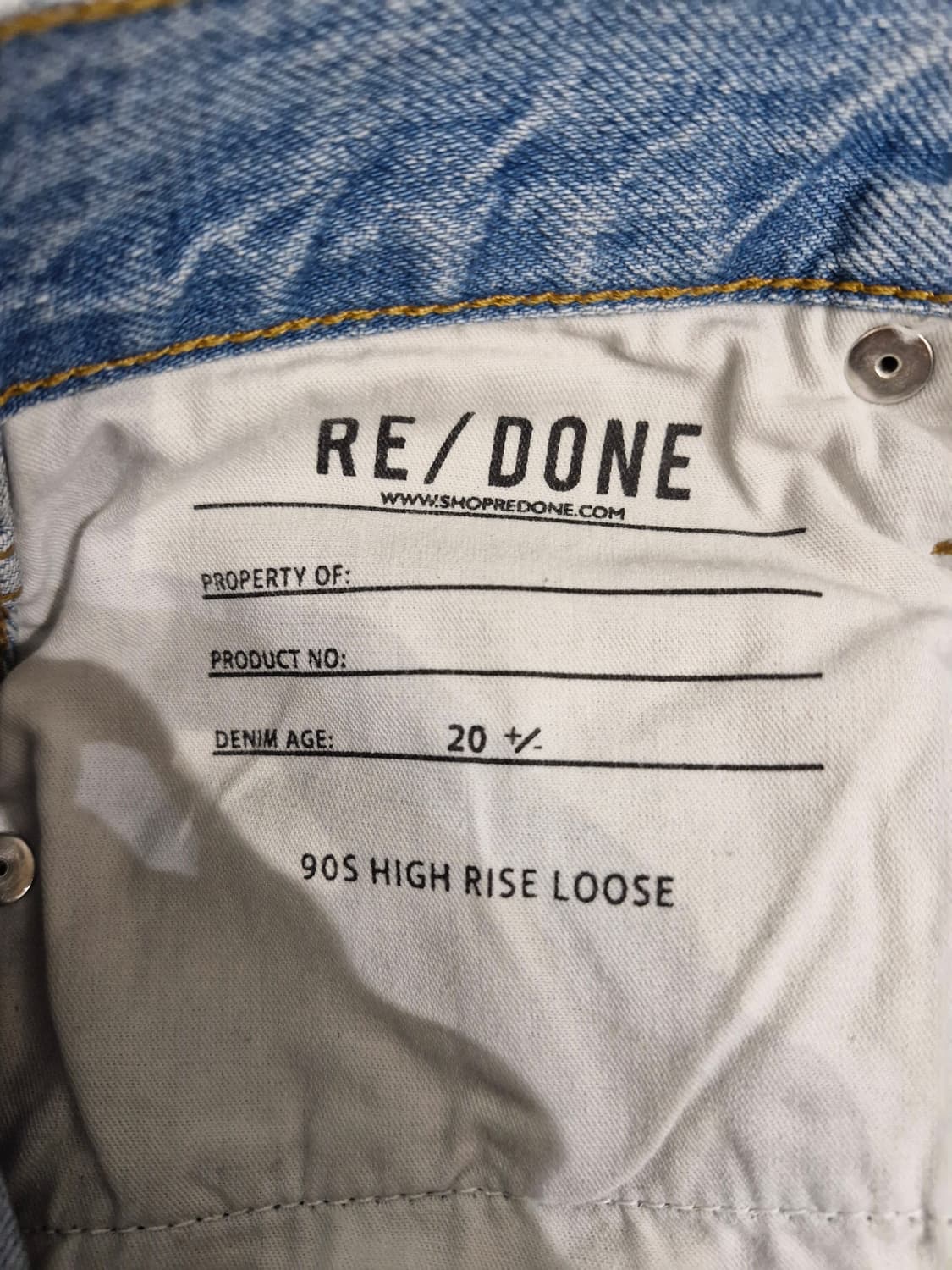 RE/DONE 리던 하이라이즈 루즈 데님진_26 상품이미지7