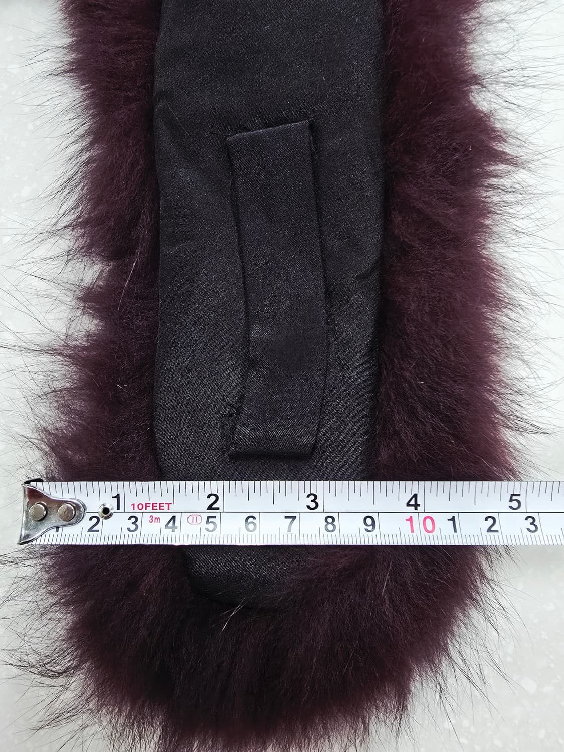 모르간 폭스 퍼 목도리 와인색 상품이미지6