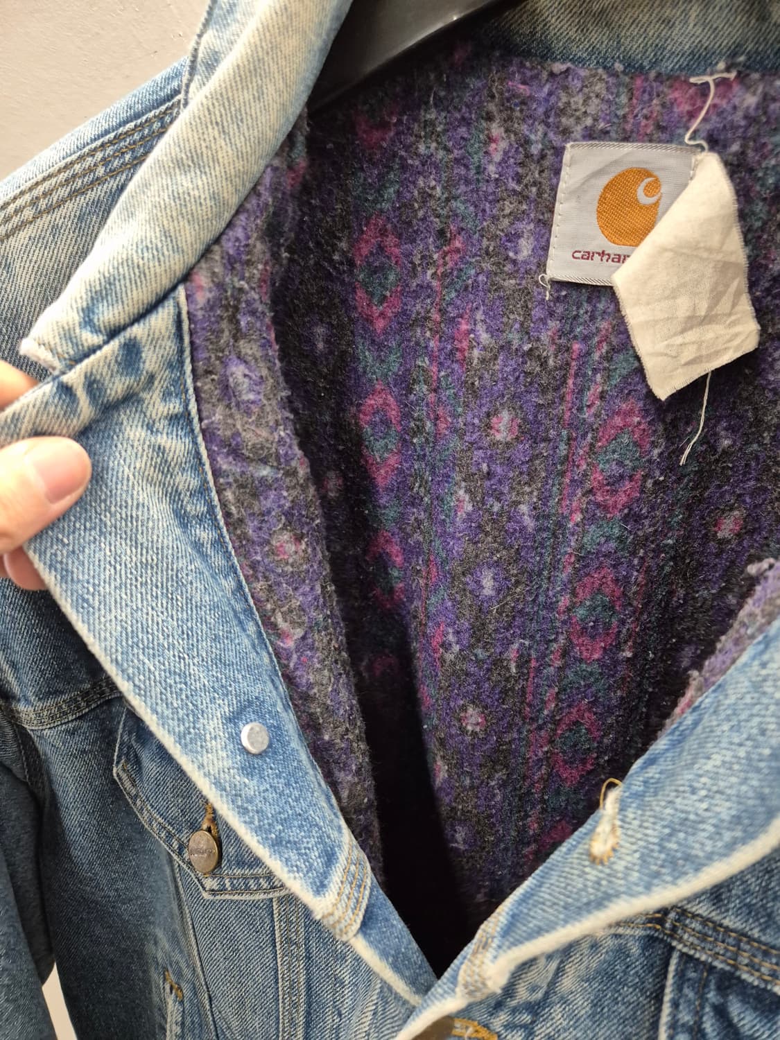 90s 칼하트 아즈텍 트러커 상품이미지5