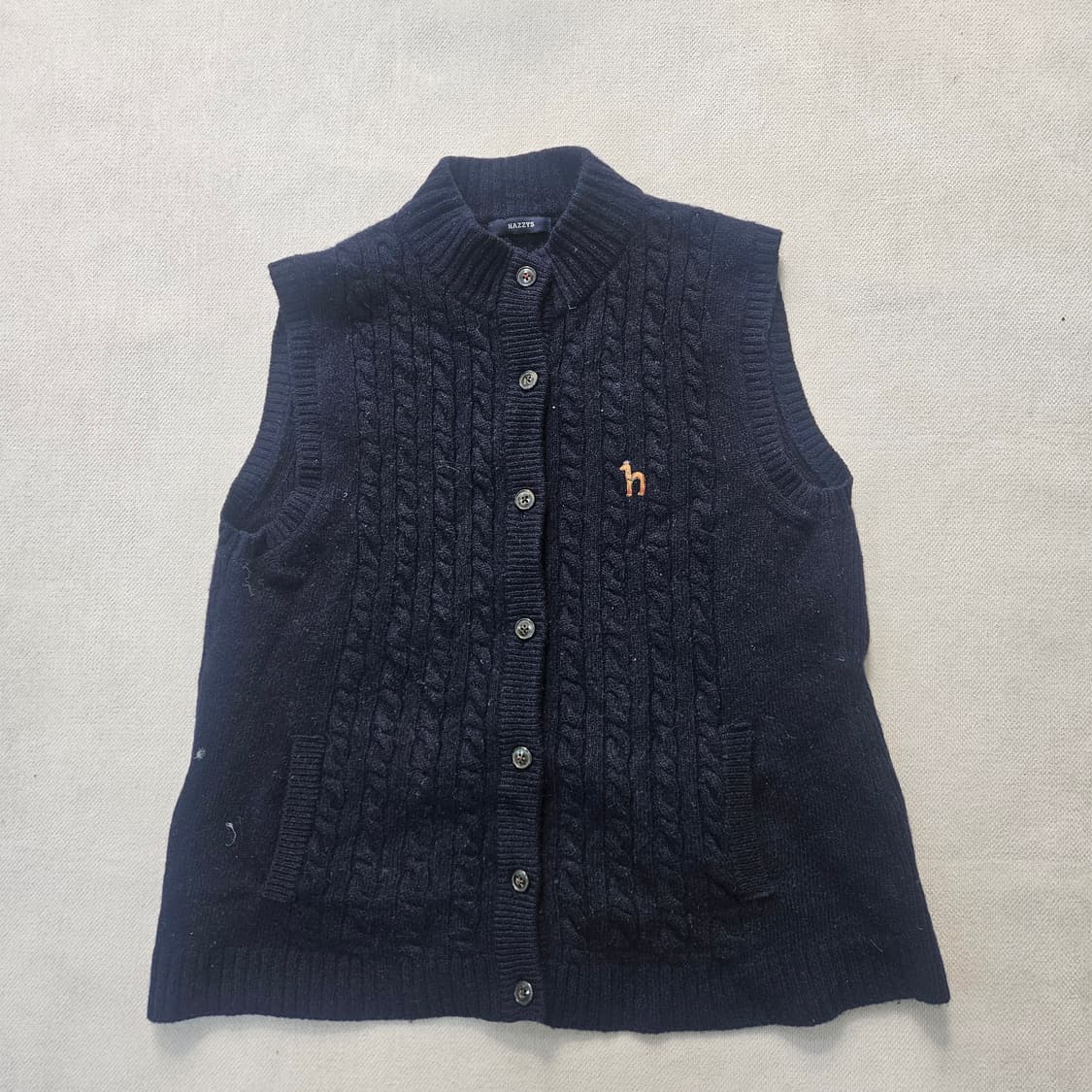 95-165 헤지스 여성 케이블 니트조끼 0313Y 상품이미지1