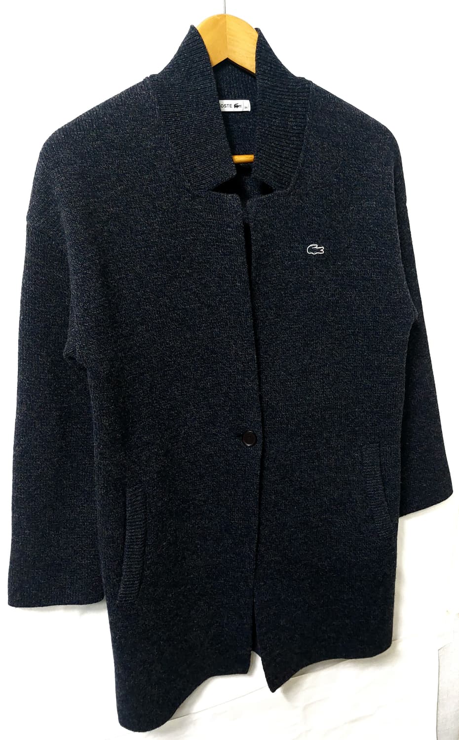 라코스테 울100% 롱 가디건 90 상품이미지7