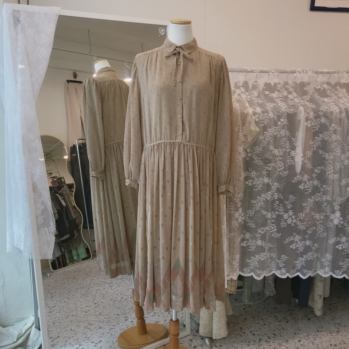 Bivache 진베이지 패턴원피스(Japan made) 상품이미지2
