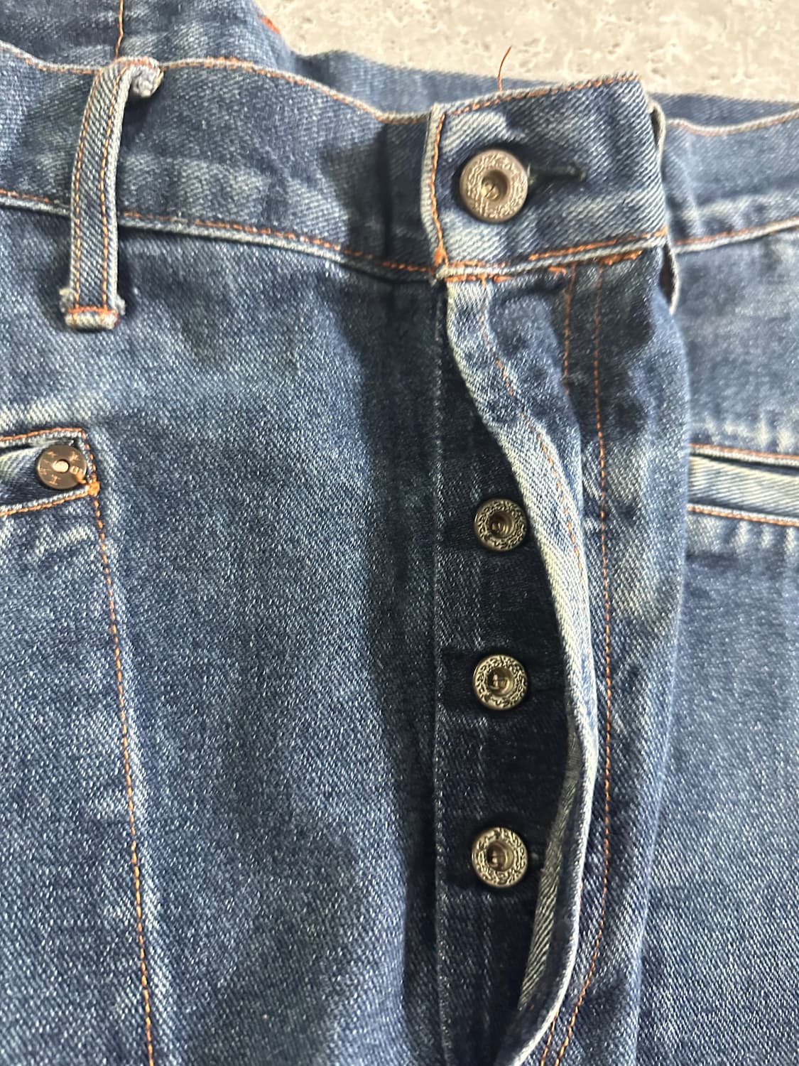 00s EVISU 0455 자수 새깅 데님 /709 상품이미지4