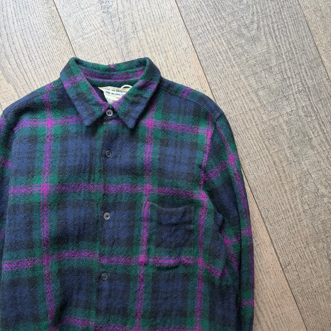 Check Fulling Wool Blouse 상품이미지3