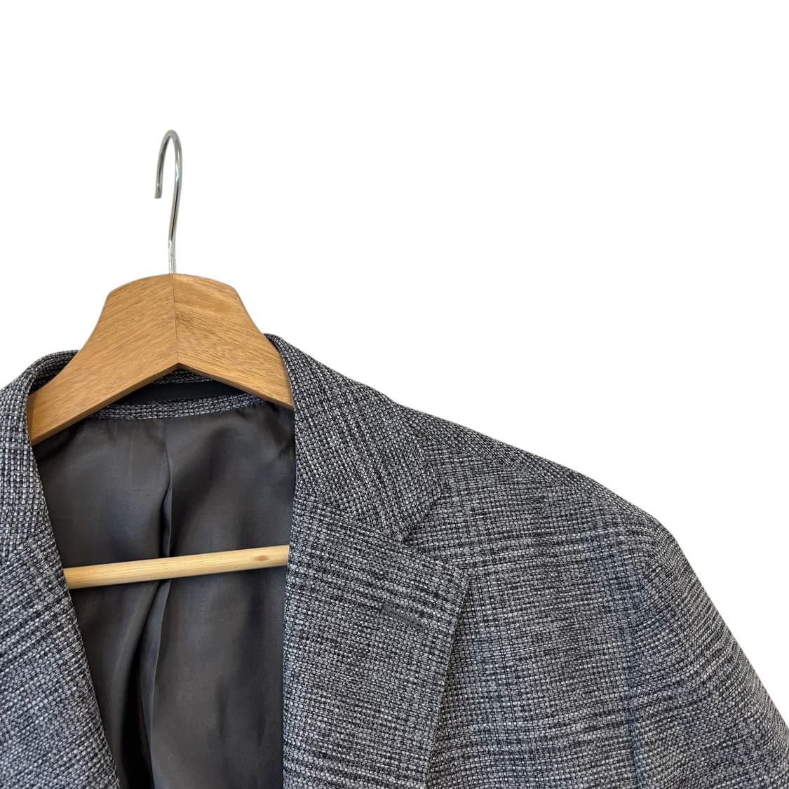 빨질레리 삼성물산 그레이 멜란지 저지 자켓 상품이미지3