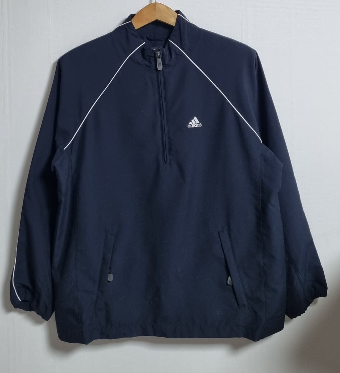 M (95) 아디다스 블랙 아노락 바람막이 윈드러너 상품이미지1