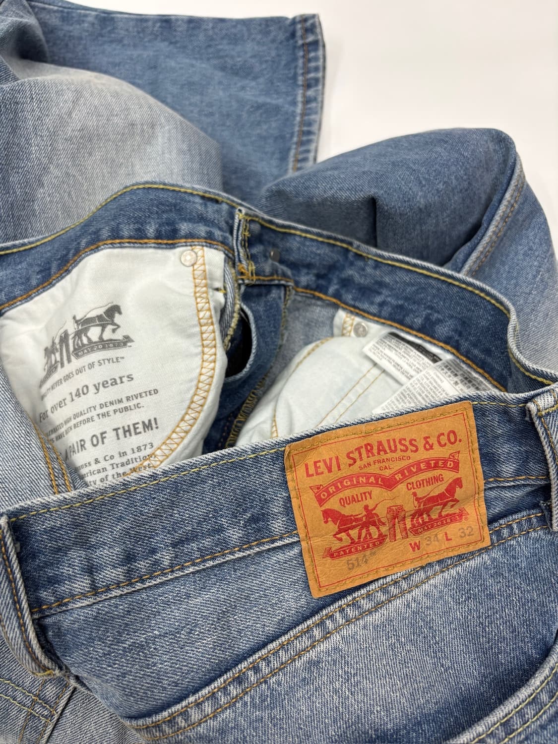 Levis 리바이스 514 레귤러 스트레이트 데님 팬츠 청바지 Le 상품이미지5