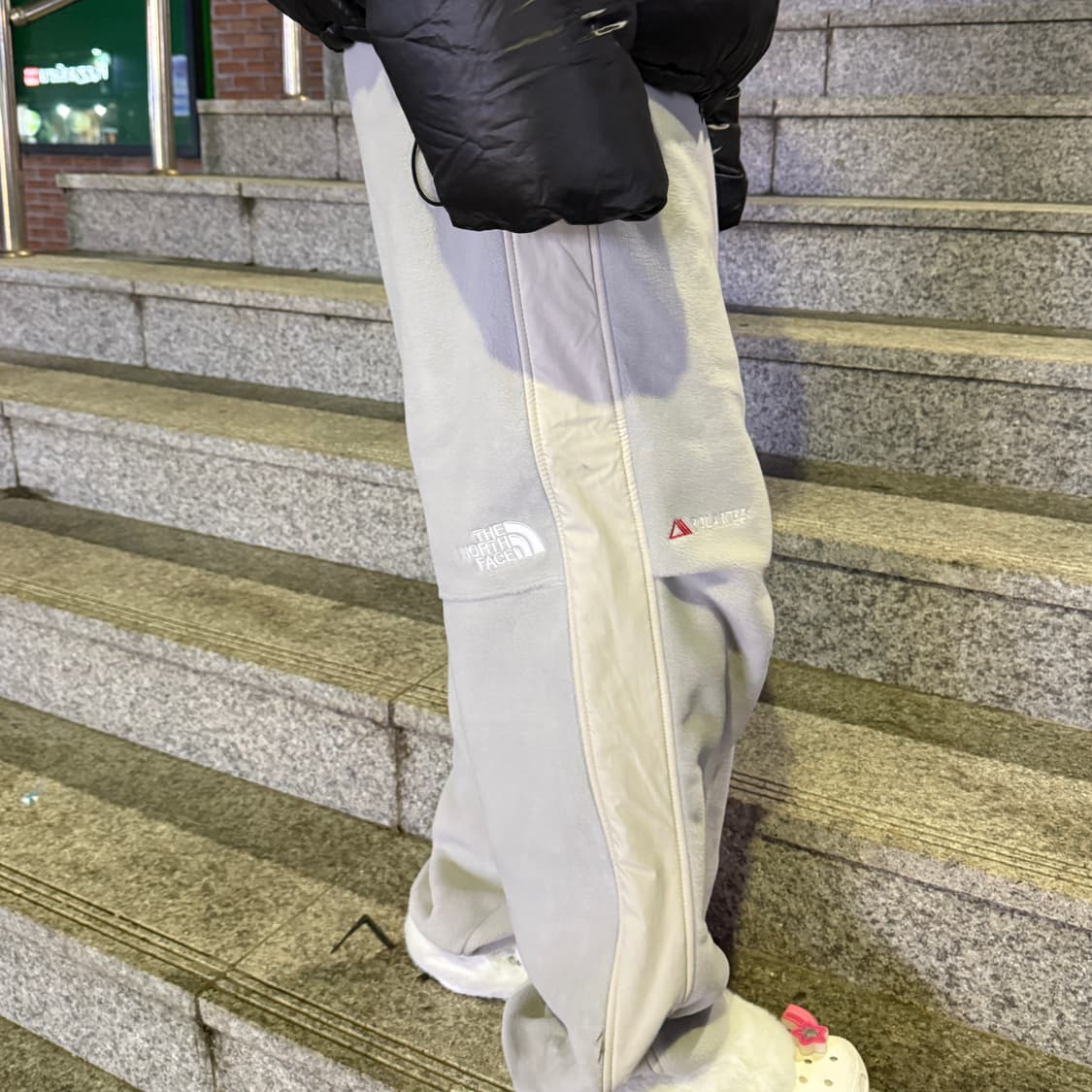 85🔥 노스페이스 플리스 팬츠 아이스 그레이 상품이미지1