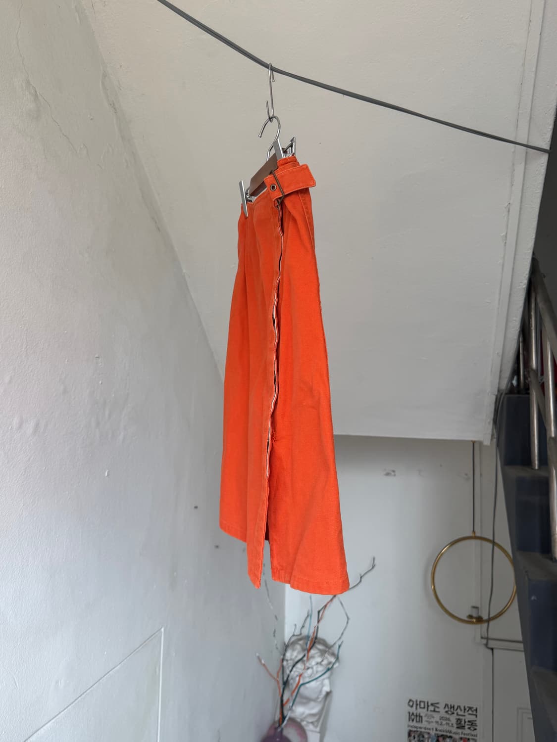 미셸클라인 오렌지 버클 포인트 스커트 상품이미지4