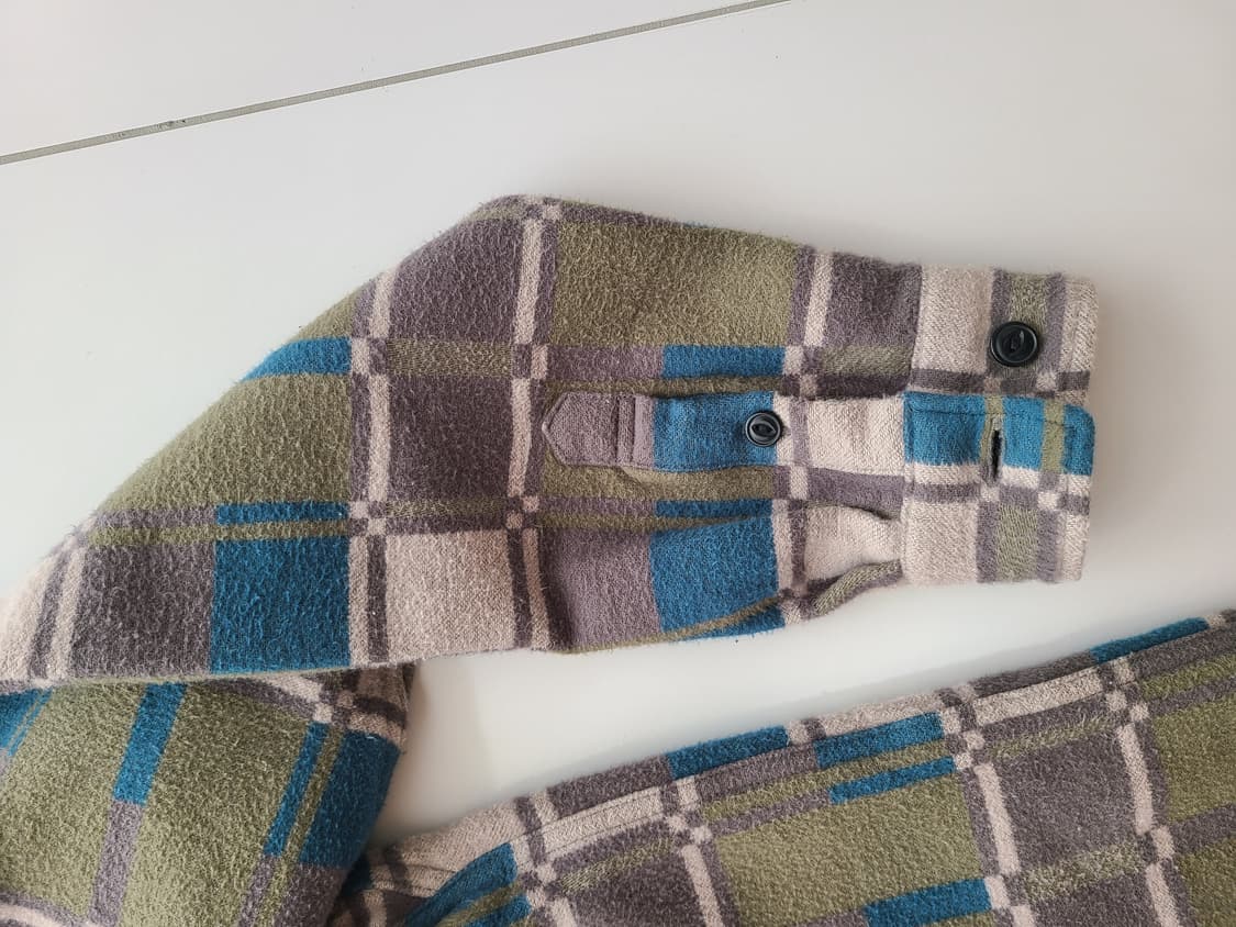 그라미치 플리스 체크 셔츠 면 100% 싸이즈 L 상품이미지6