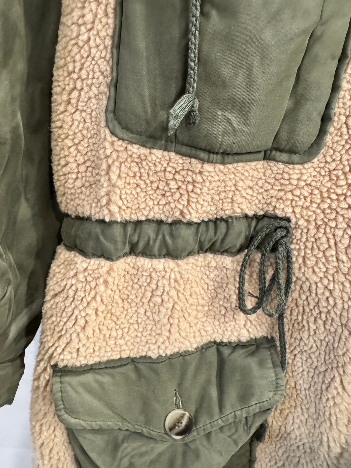 vintage 보아배색 누비야상 상품이미지6