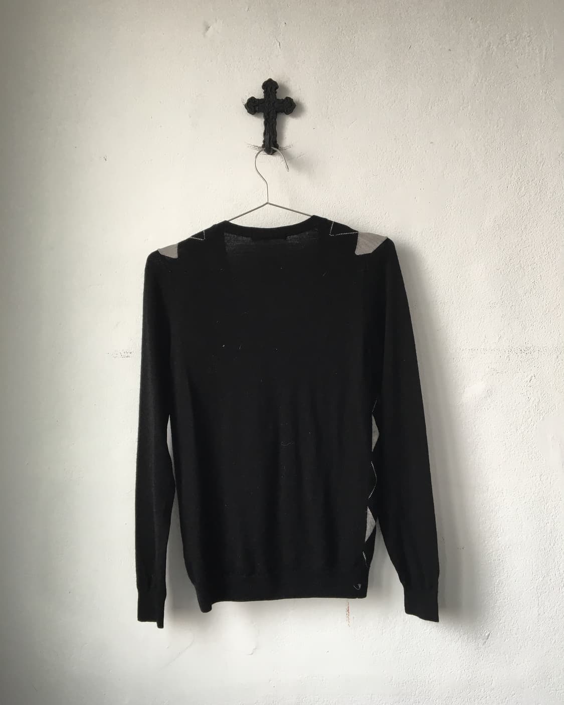 Argyle pattern knit cardigan 상품이미지3