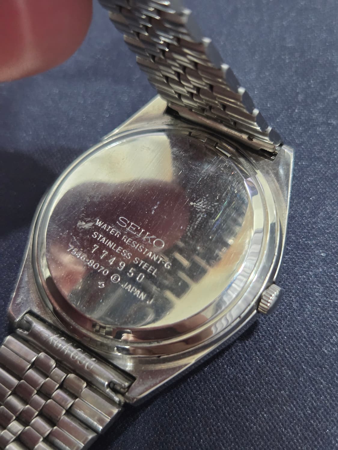 빈티지 세이코 쿼츠 타입 2 (SEIKO TYPE II) - 격자 화이트 상품이미지8