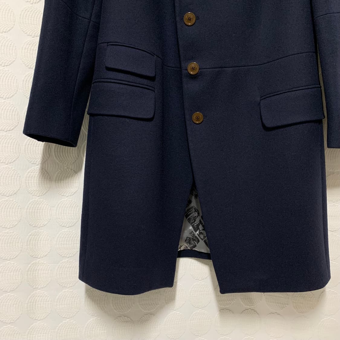 비비안 웨스트우드 맨 네이비 울 코트 상품이미지7