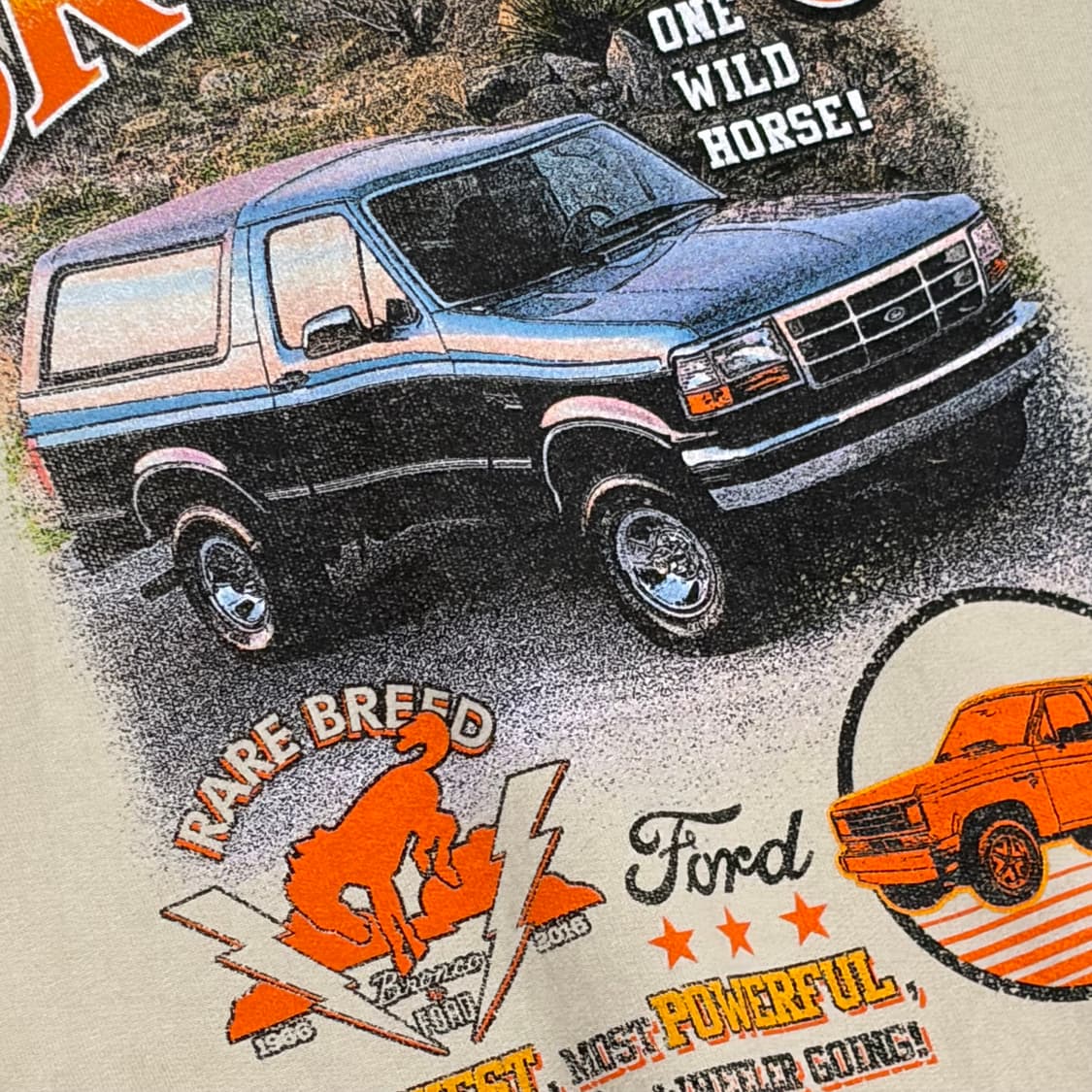 레어 00s USA 미국 빈티지 포드 브롱코 헤비코튼 맨투맨 상품이미지5