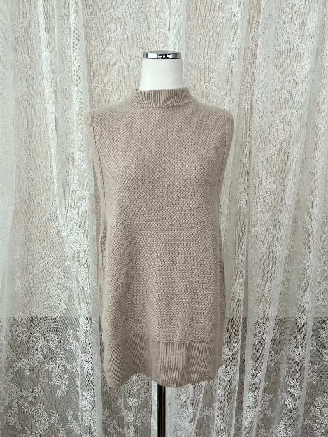 F) PUPA for ever 캐시미어 100 니트 조끼 베이지 상품이미지1