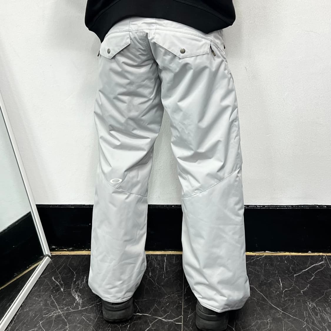 오클리 아이콘로고 테크 와이드 스노우 팬츠 그레이 상품이미지3