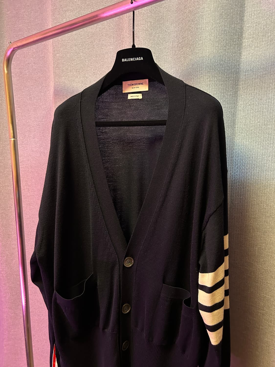 Thom Browne 4-바 메리노 울 가디건 상품이미지3