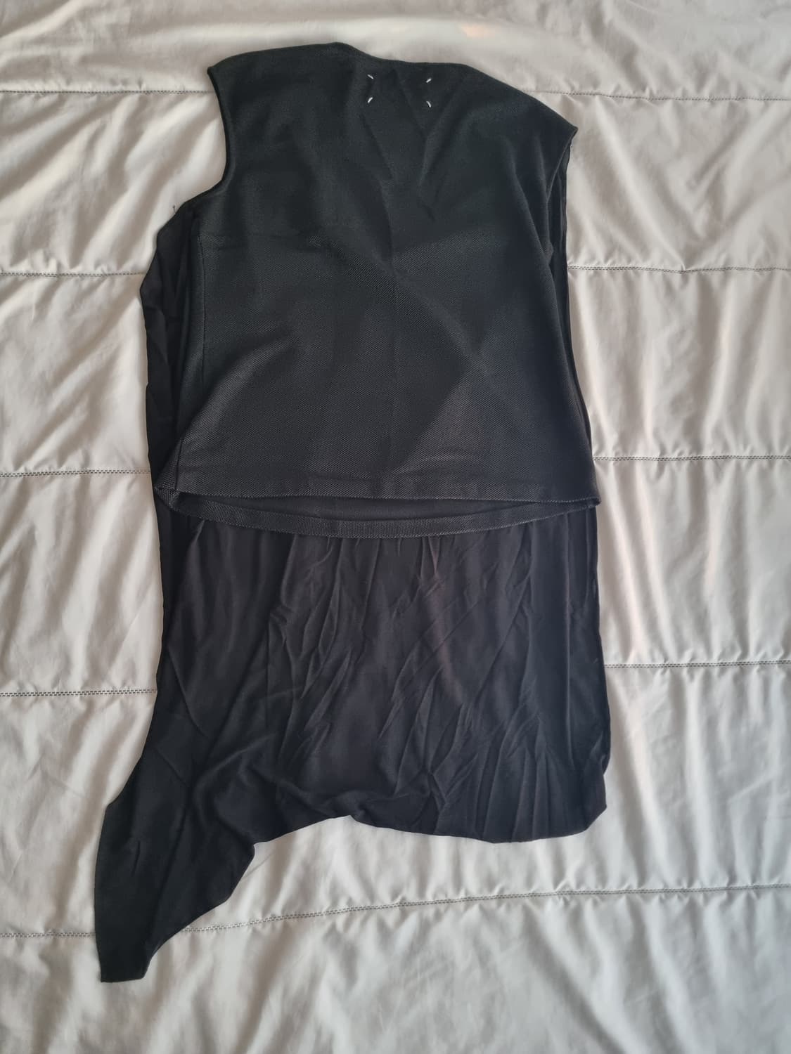 Martin margiela drape mesh top black 상품이미지2