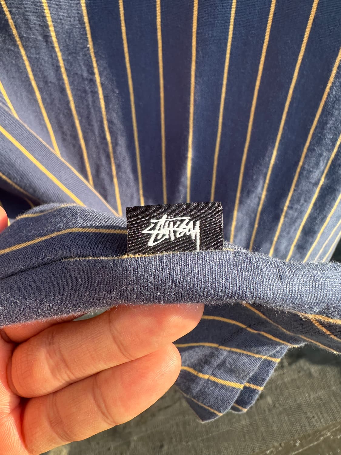 Stussy 스트라이프 카라티 상품이미지5