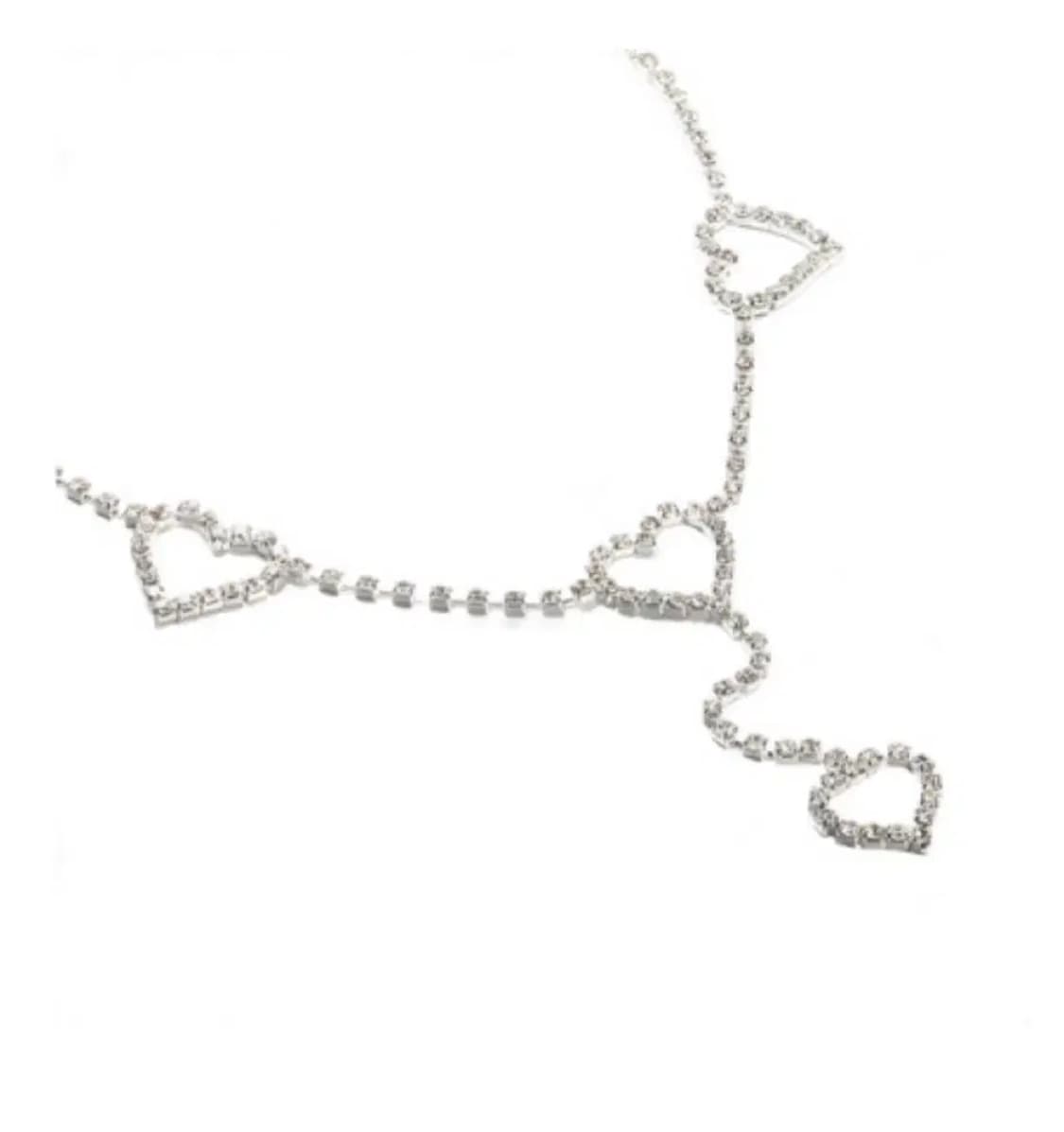 갸루 하트 큐빅 벨트 상품이미지3