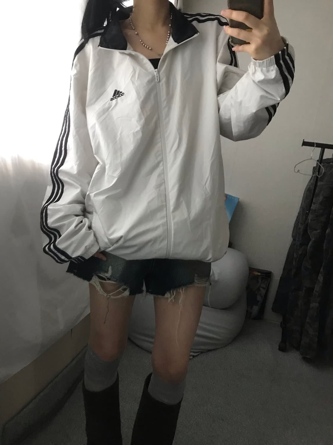 아디다스 흰검 바람막이 상품이미지5