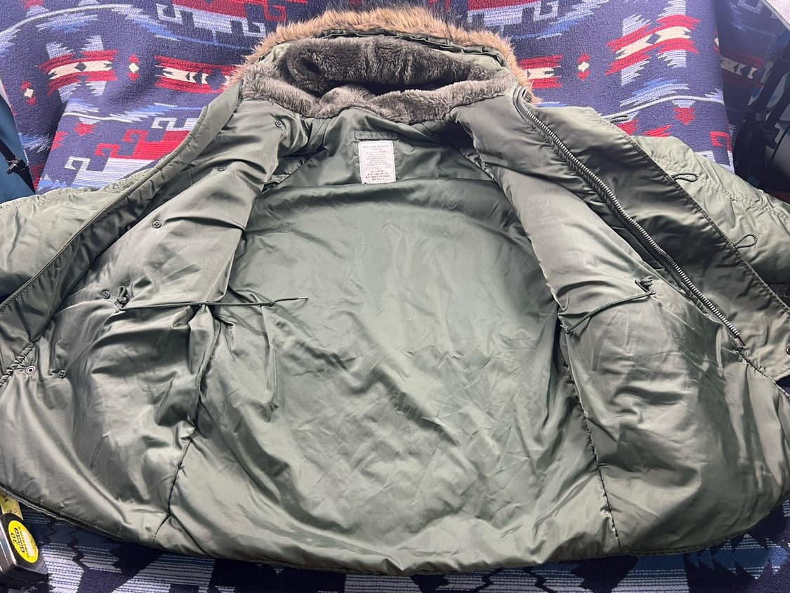 80s 알파 인더스트리 정품 N-3B 빈티지 파카 상품이미지3