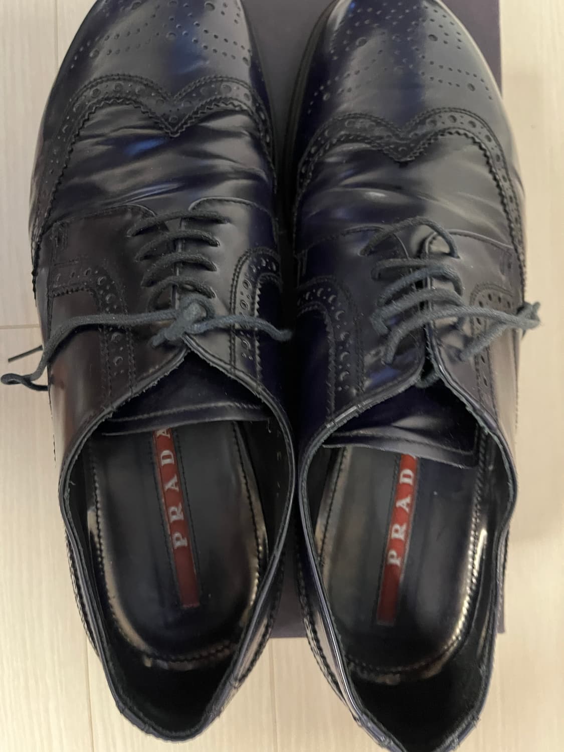 (7uk) 프라다 브로그 더비 상품이미지2