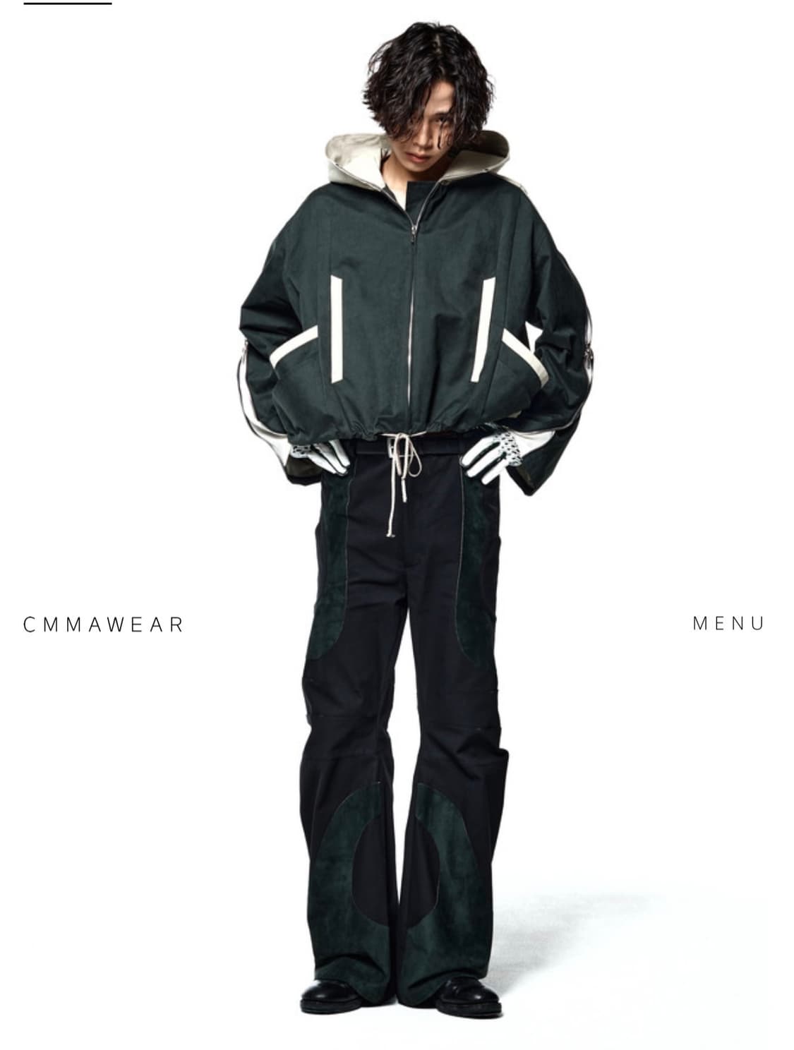 cmmawear IRIS TROUSERS BLACK SCARAB 상품이미지2