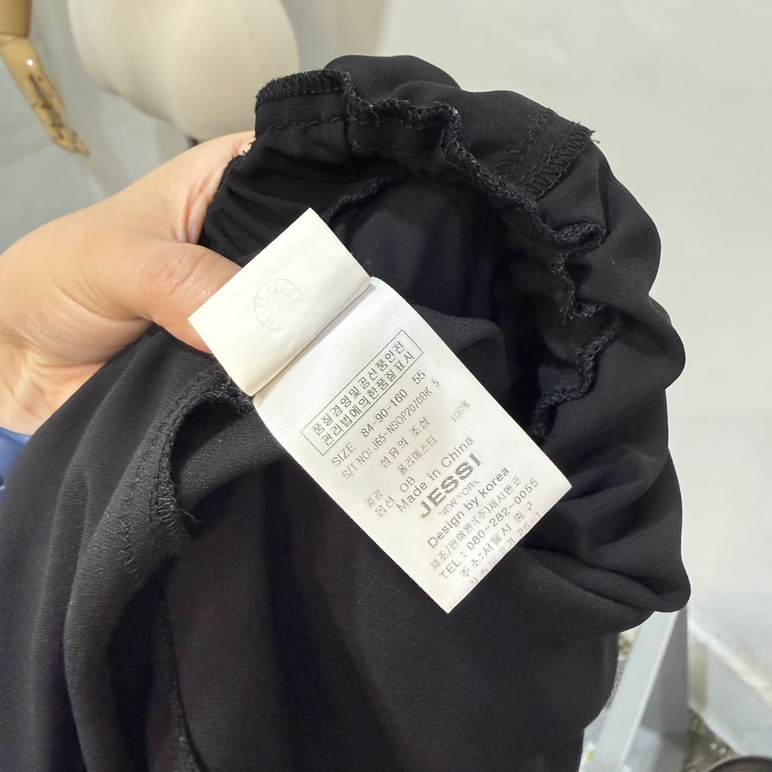 JESSINY 블랙 뷔스티에 나시 점프수트 원피스 슬릿 4568 상품이미지8