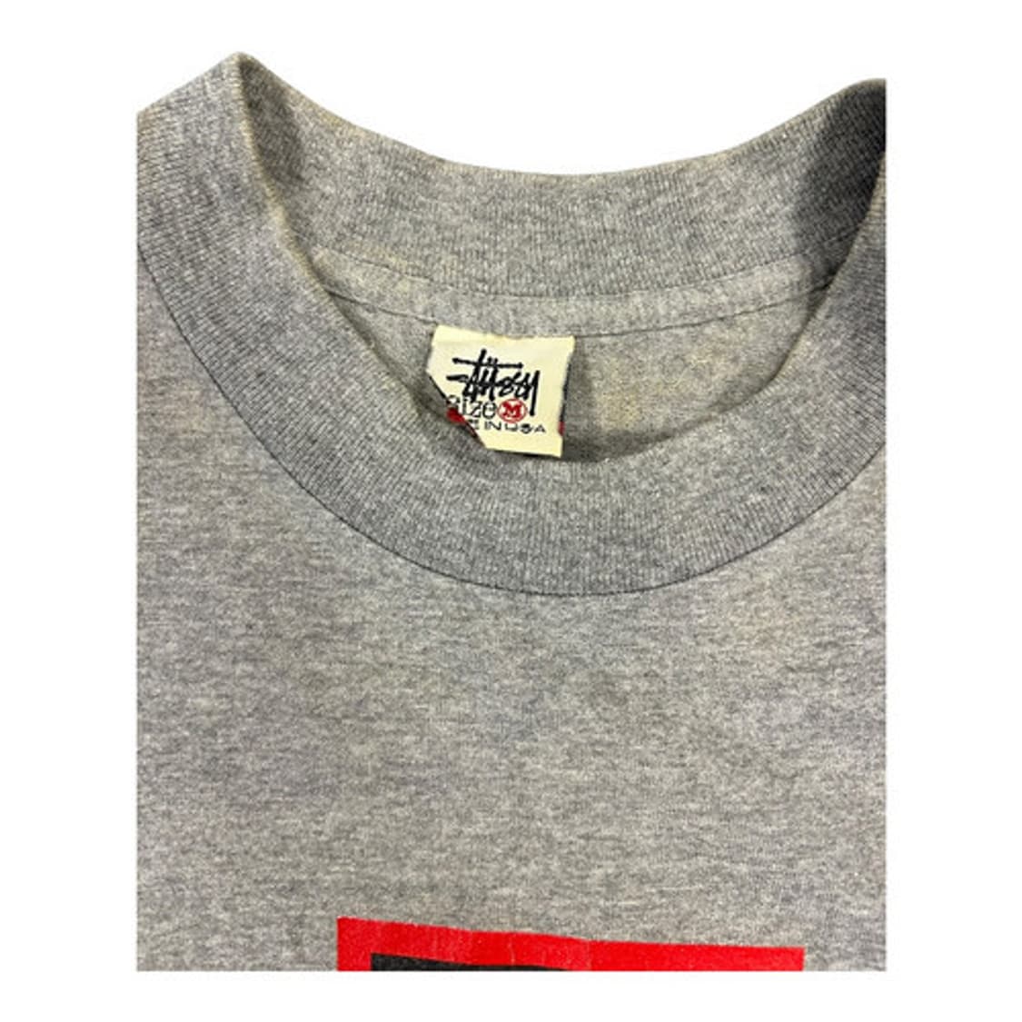 M) 스투시 90s USA 박스로고 프린팅 반팔티 M-114 상품이미지2