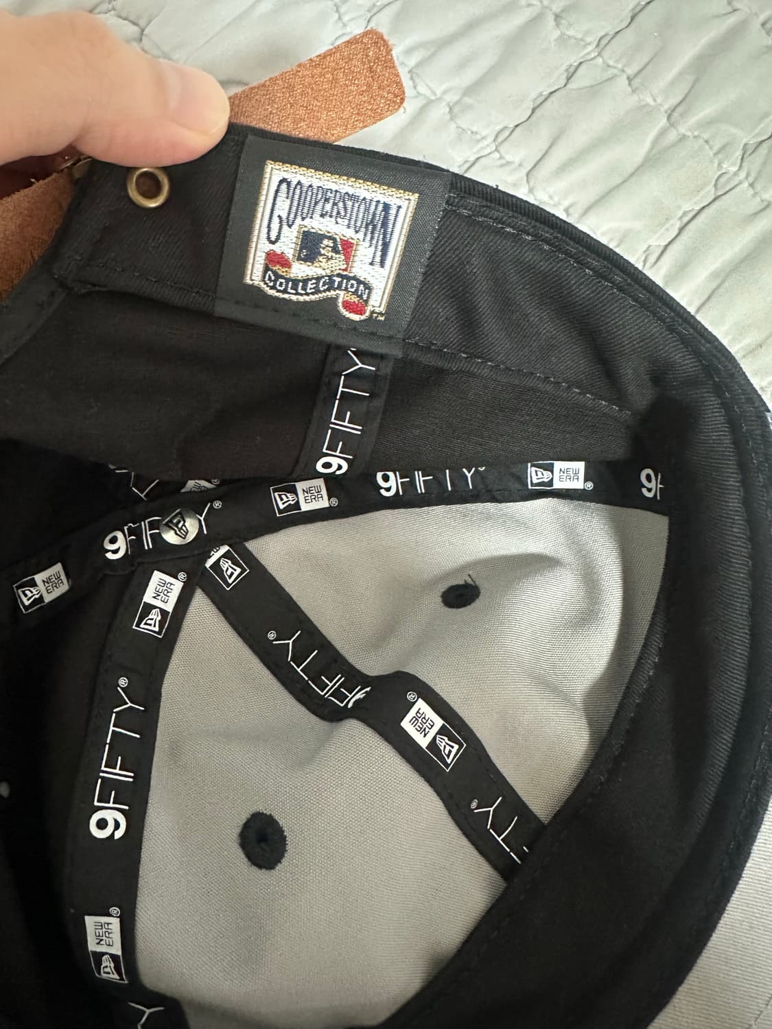 뉴에라 쿠퍼스타운 9fifty 레트로크라운 양키스 로고 볼캡 판매합니다  상품이미지4