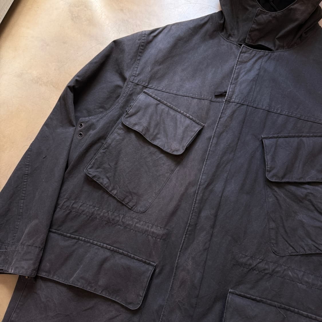 00S 폴로 랄프로렌 밀리터리 플랩포켓 페이딩 왁스자켓 L XL XXL 상품이미지4