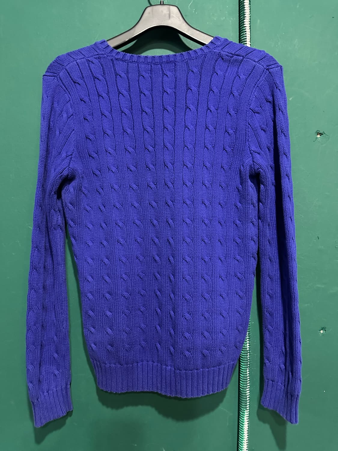 폴로 꽈베기니트 브이넥 퍼플M 상품이미지2