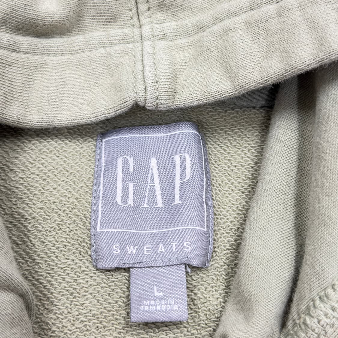 GAP 갭 스펠로고 카키 후드티 L 상품이미지4